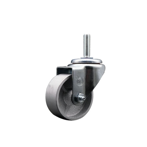 3 Inch Semi Steel Wheel Swivel 58 Inch Threaded Stem Caster Service Caster